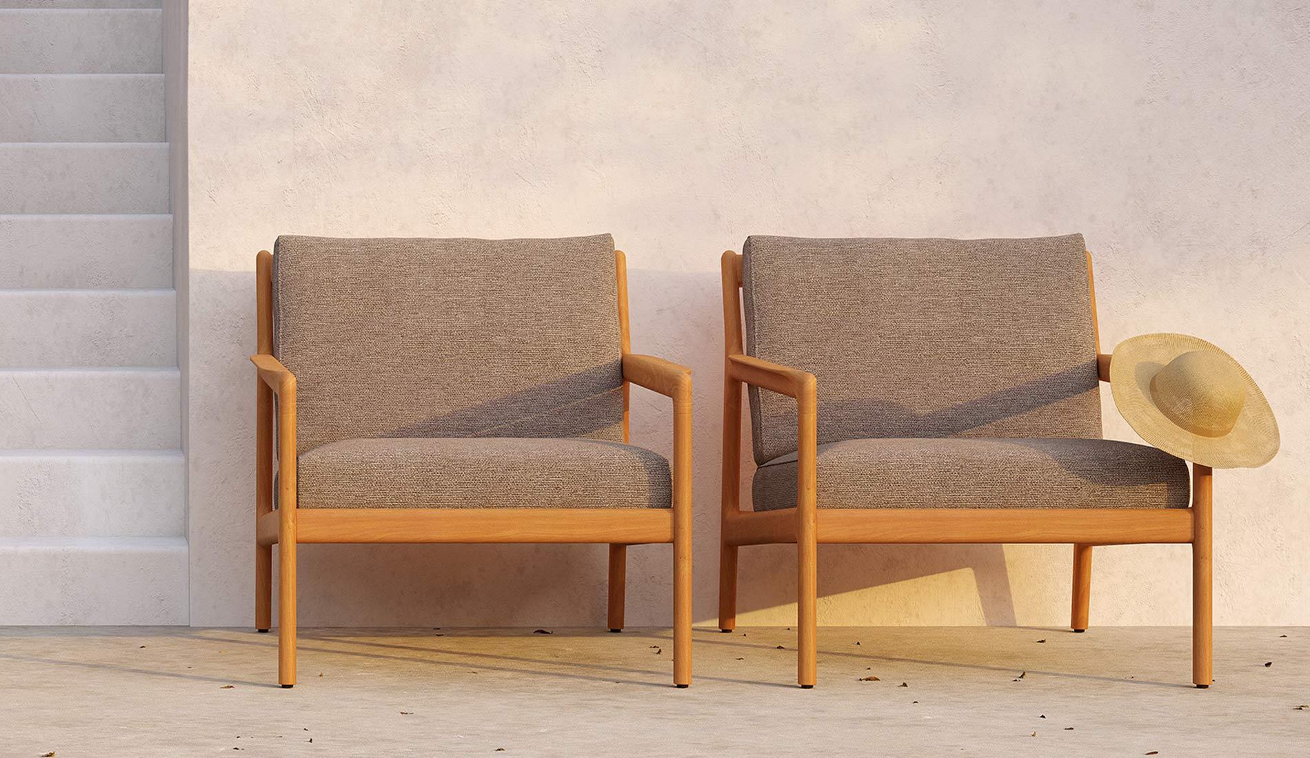 Ethnicraft - Ethnicraft Teak Jack Outdoor Lounge Sessel - Gartensessel - Sarto Group