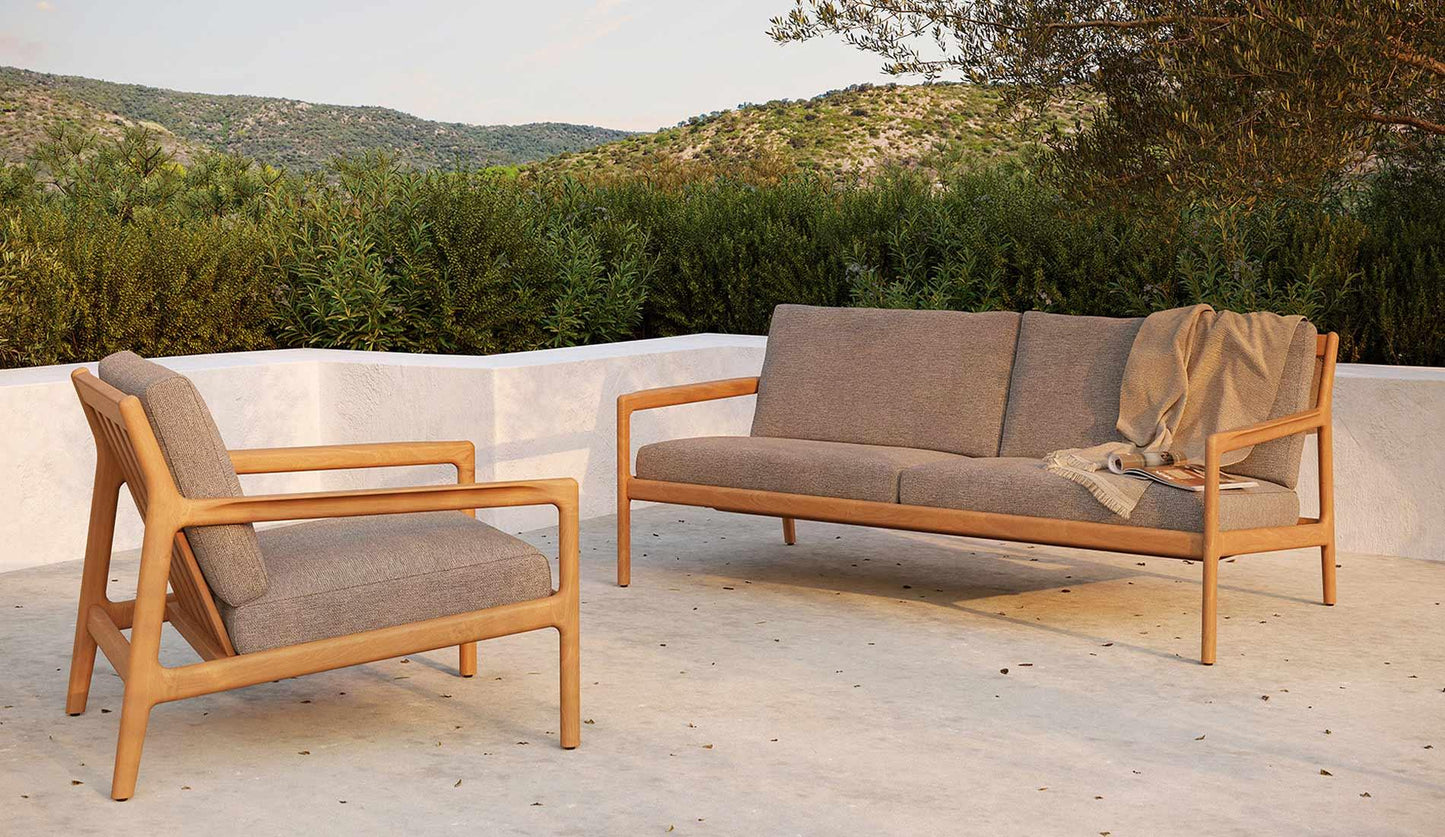 Ethnicraft - Ethnicraft Teak Jack Outdoor Sofa | 2-Sitzer - Gartensofas - Sarto Group