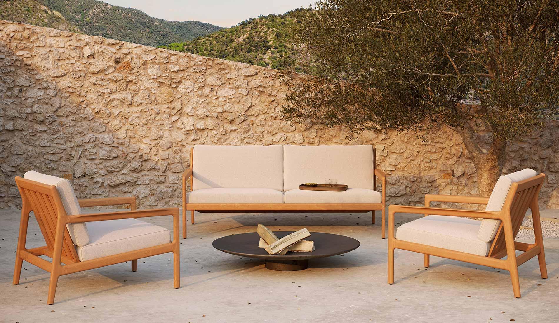 Ethnicraft - Ethnicraft Teak Jack Outdoor Lounge Sessel - Gartensessel - Sarto Group