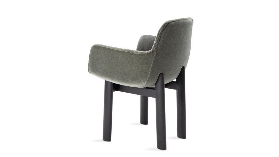 Leya High Armchair | Wooden Frame