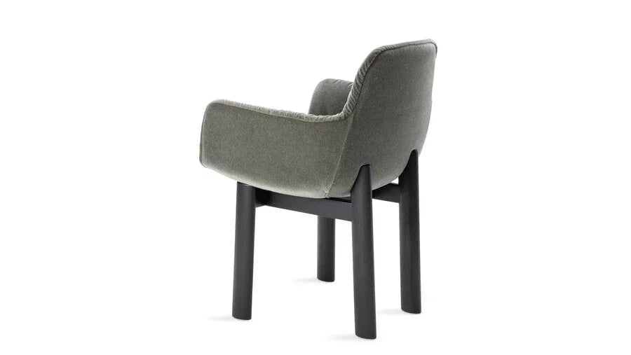 Leya High Armchair | Wooden Frame