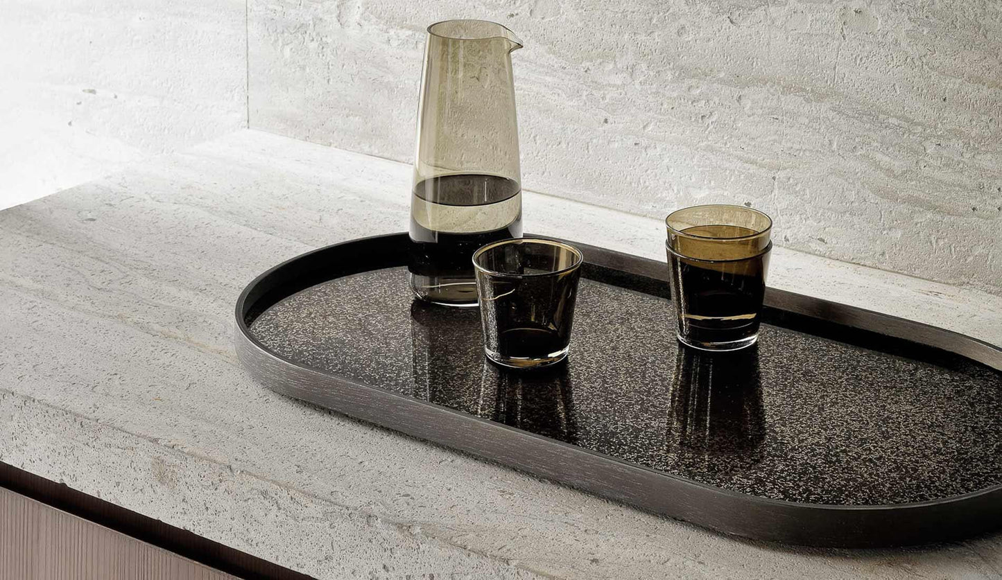 Ethnicraft - Ethnicraft Bronze Mirror Oblong Tablett | M - Tabletts - Sarto Group