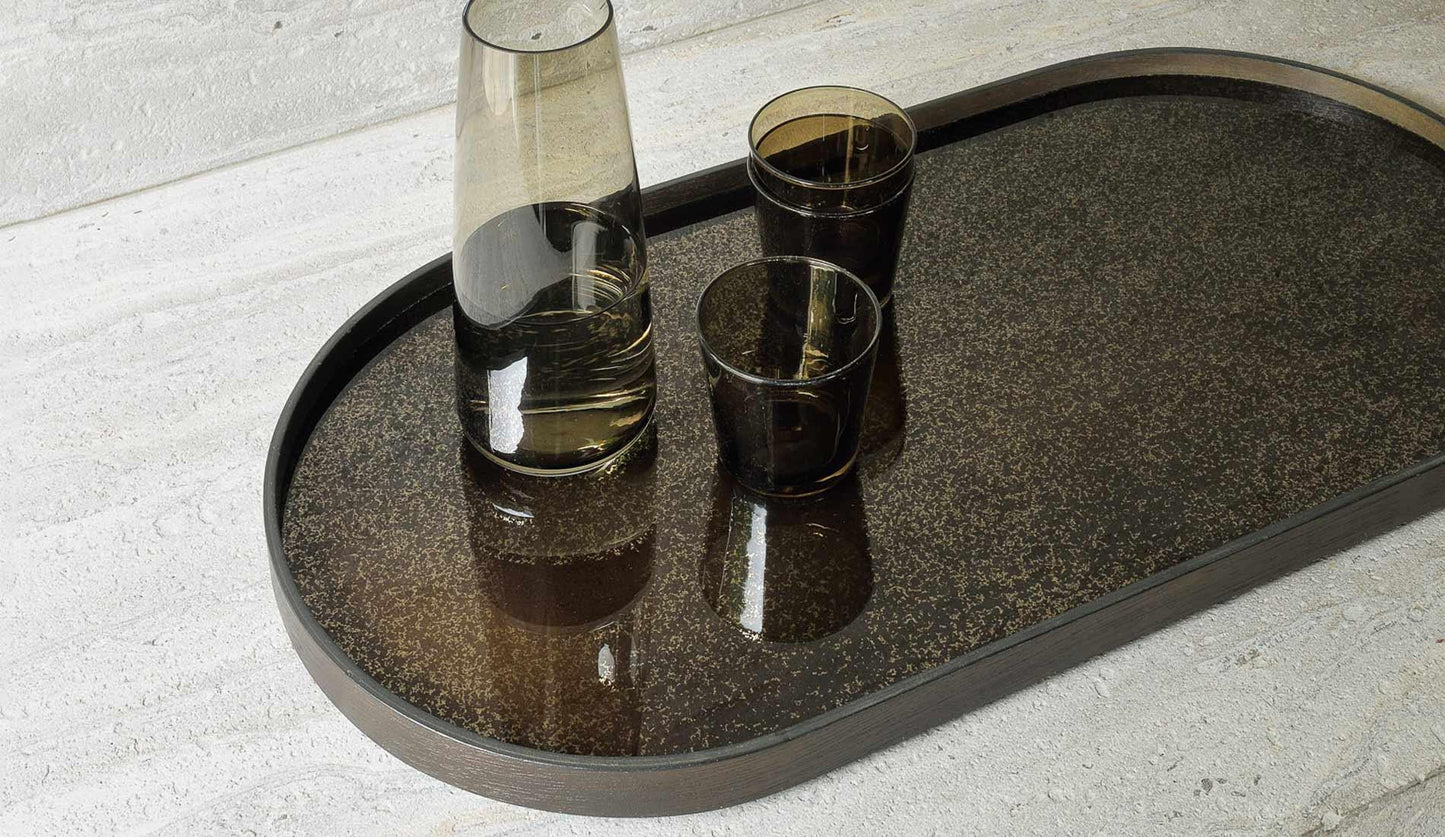 Ethnicraft - Ethnicraft Bronze Mirror Oblong Tablett | M - Tabletts - Sarto Group