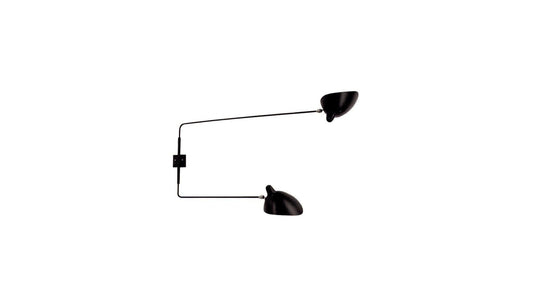 Serge Mouille - Serge Mouille Applique 2 bras droits pivotants Wandleuchte - Wandleuchten - Sarto Group
