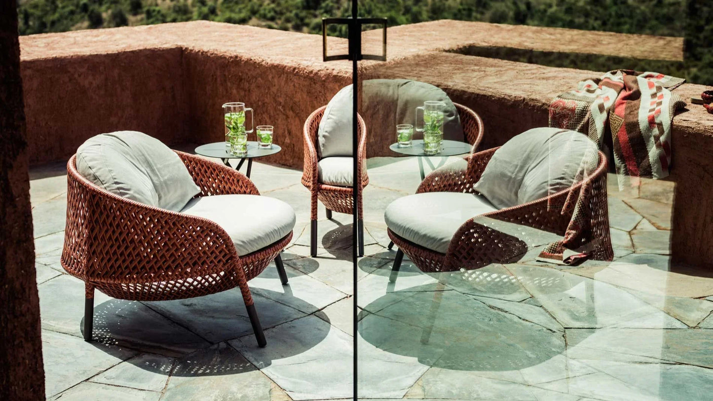 Dedon - Ahnda Outdoor Lounge Sessel | Mit Sitzkissen - Gartensessel - Sarto Group