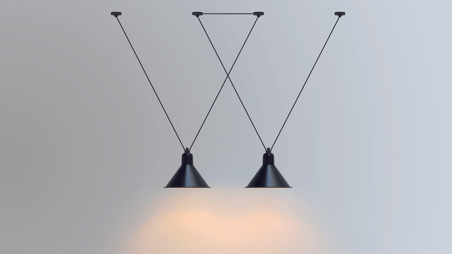 DCW éditions Paris - DCW Lampe Gras N°323 Les Acrobates Conic Schwarz - Hängeleuchten - Sarto Group
