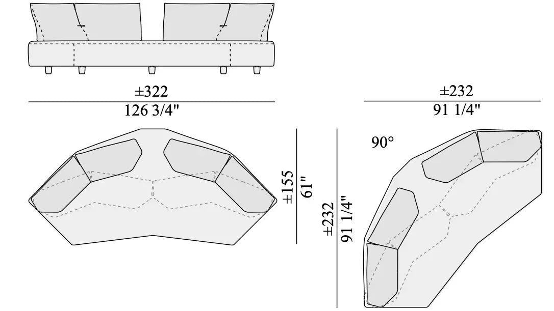 Edra - Anywhere Sofa - sarto Tailored Interiors