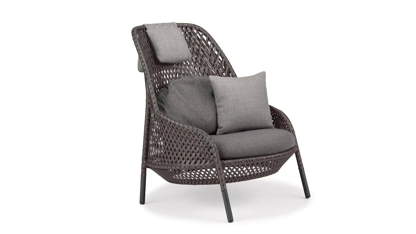 Dedon - Ahnda Outdoor Hochlehner | Mit Sitz- und Rückenkissen - Gartensessel - Sarto Group