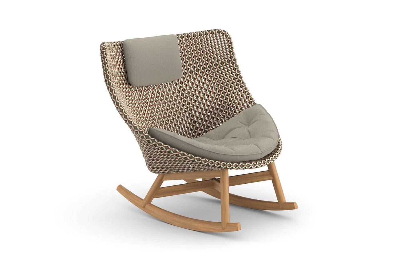 Dedon - Mbrace Schaukelstuhl mit Polsterauflage - Schaukelstühle - Sarto Group