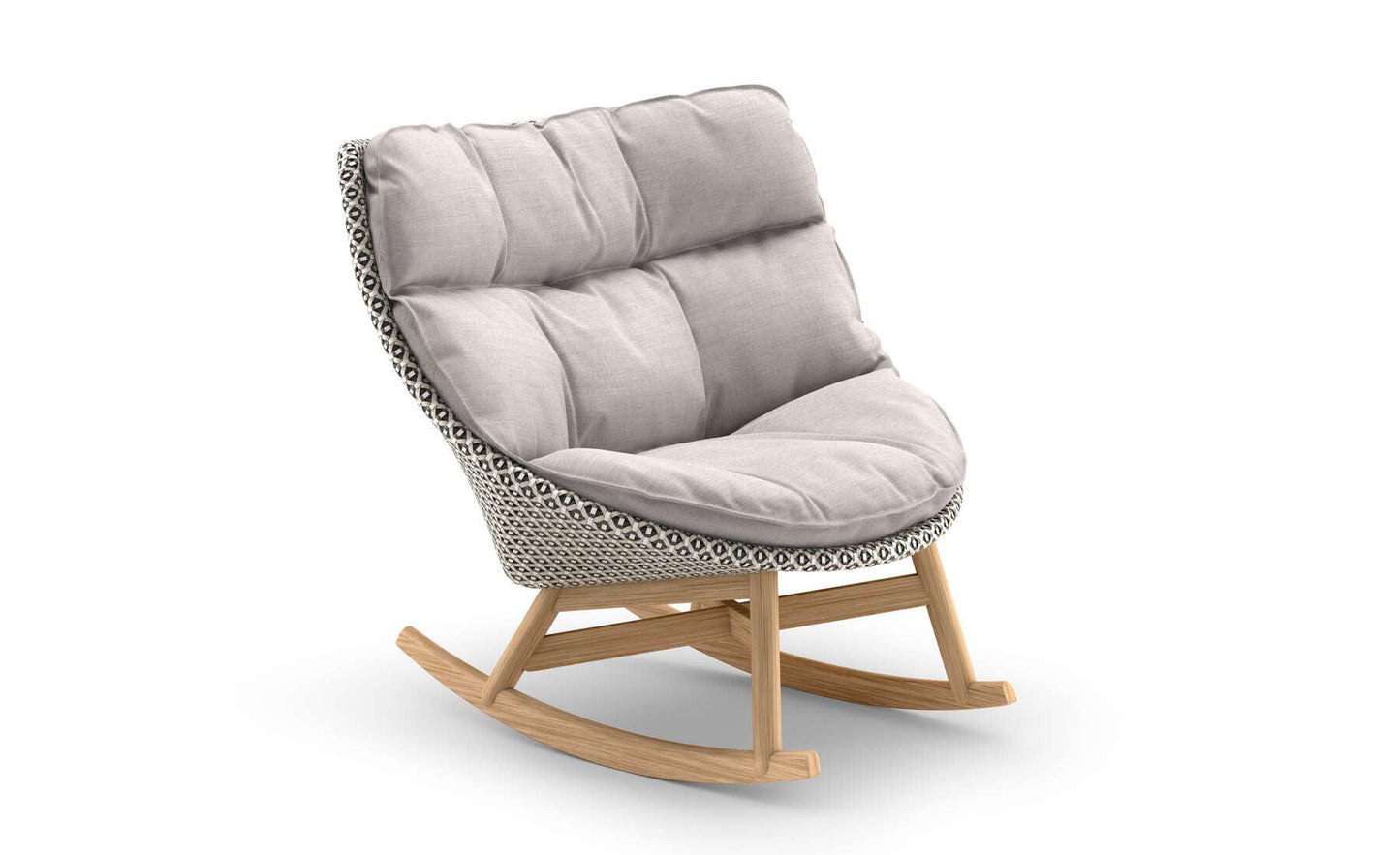 Dedon - Mbrace Schaukelstuhl mit Polsterauflage - Schaukelstühle - Sarto Group
