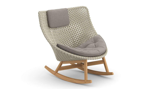 Dedon - Mbrace Schaukelstuhl mit Polsterauflage - Schaukelstühle - Sarto Group