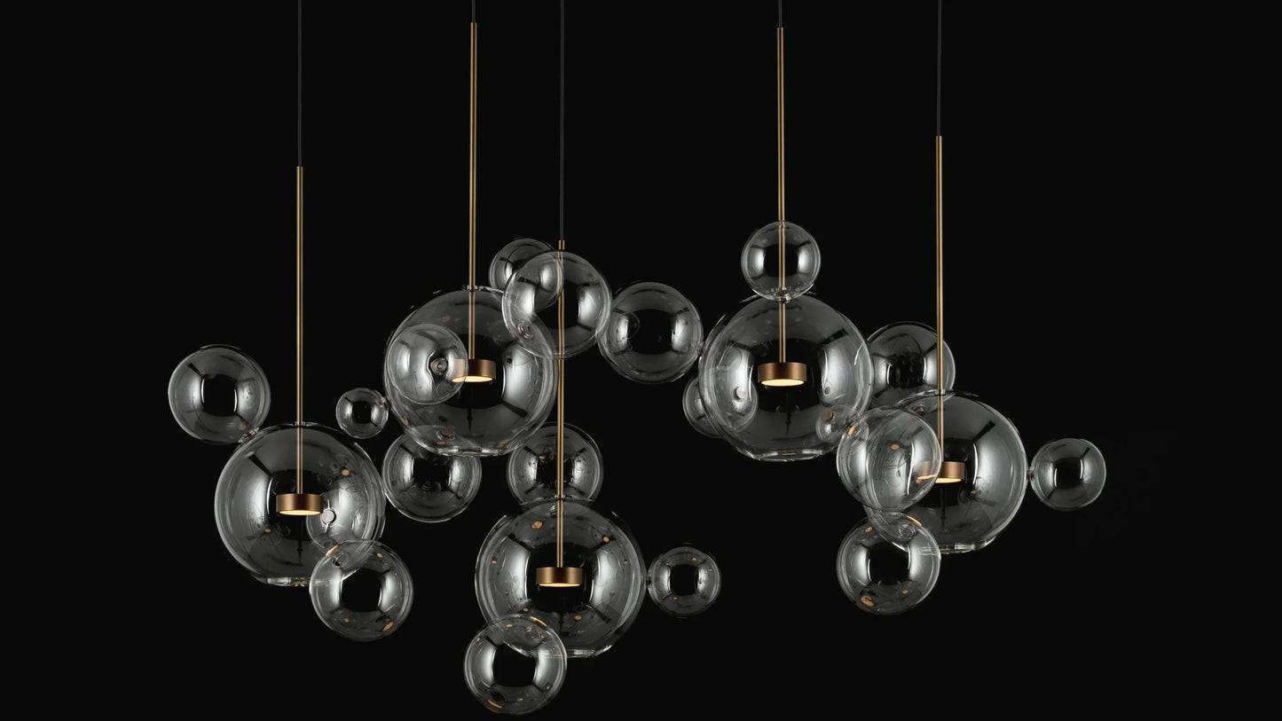 Giopato & Coombes - Bolle Clear ZigZag Serie - Hängeleuchten - Sarto Group