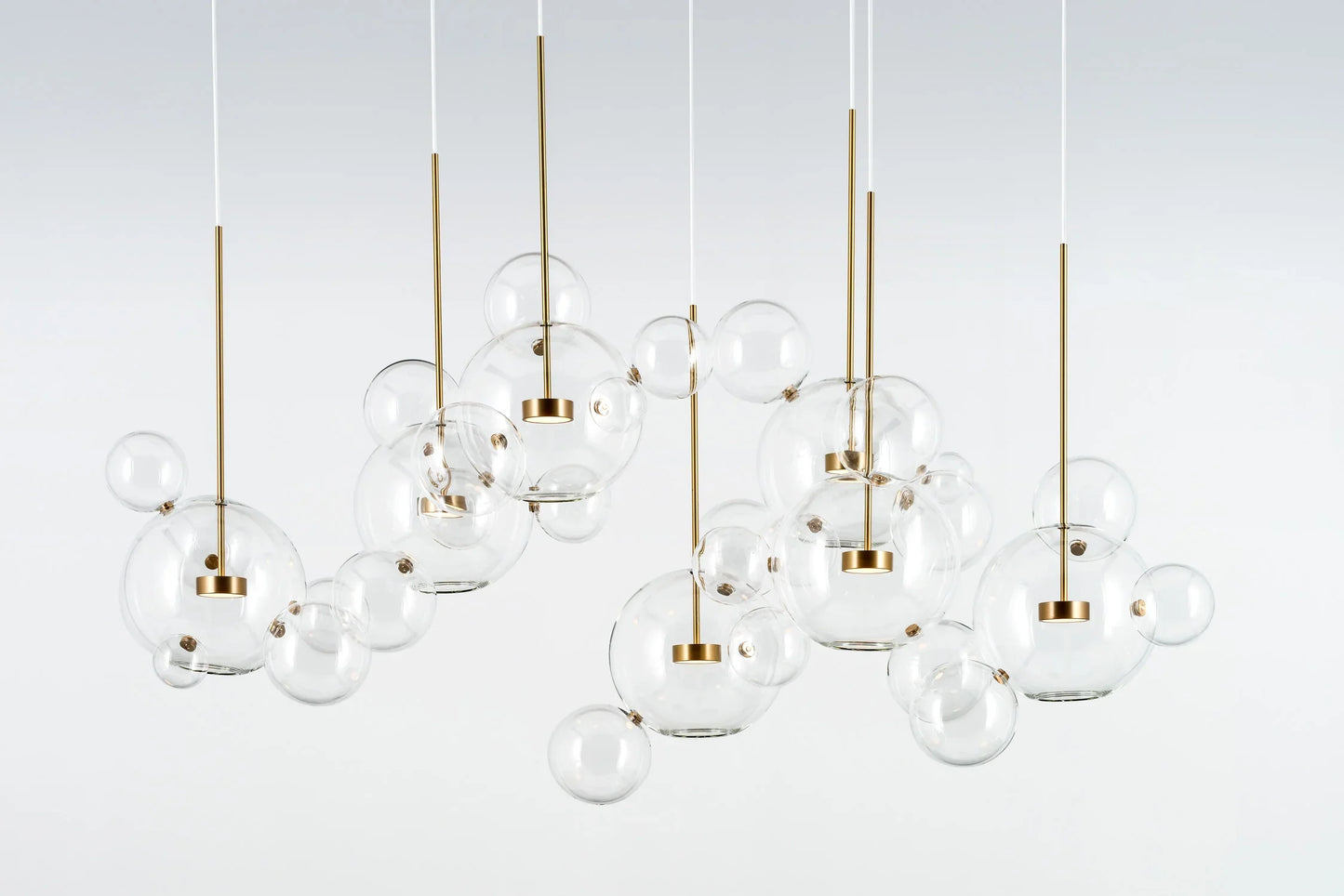 Giopato & Coombes - Bolle Clear ZigZag Serie - Hängeleuchten - Sarto Group