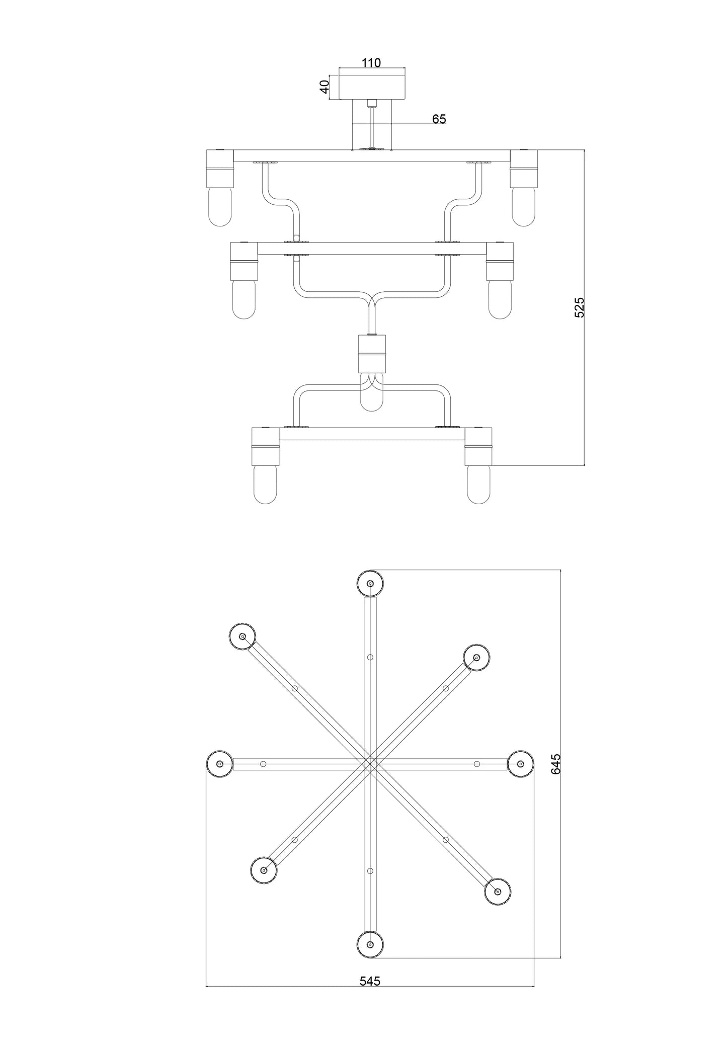 Rubn - Rubn Kennedy Chandelier - sarto Group