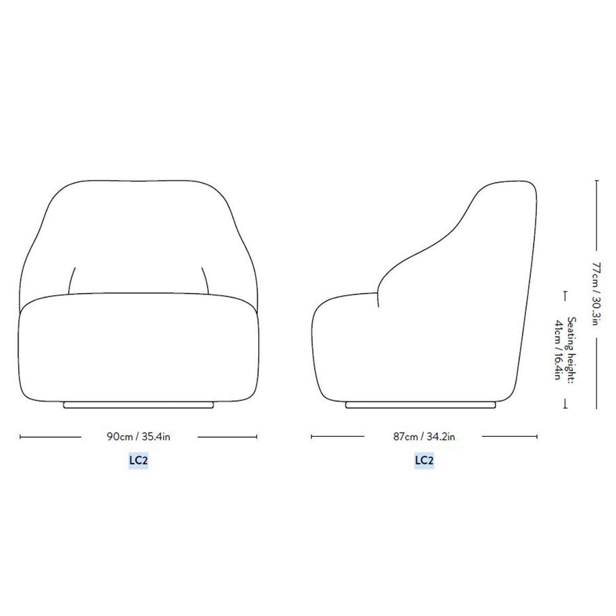 &Tradition - &tradition Margas LC2 Loungesessel - Sessel - Sarto Group