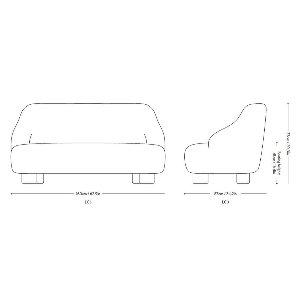 &Tradition - &tradition Margas LC3 Sofa - Sofas - Sarto Group