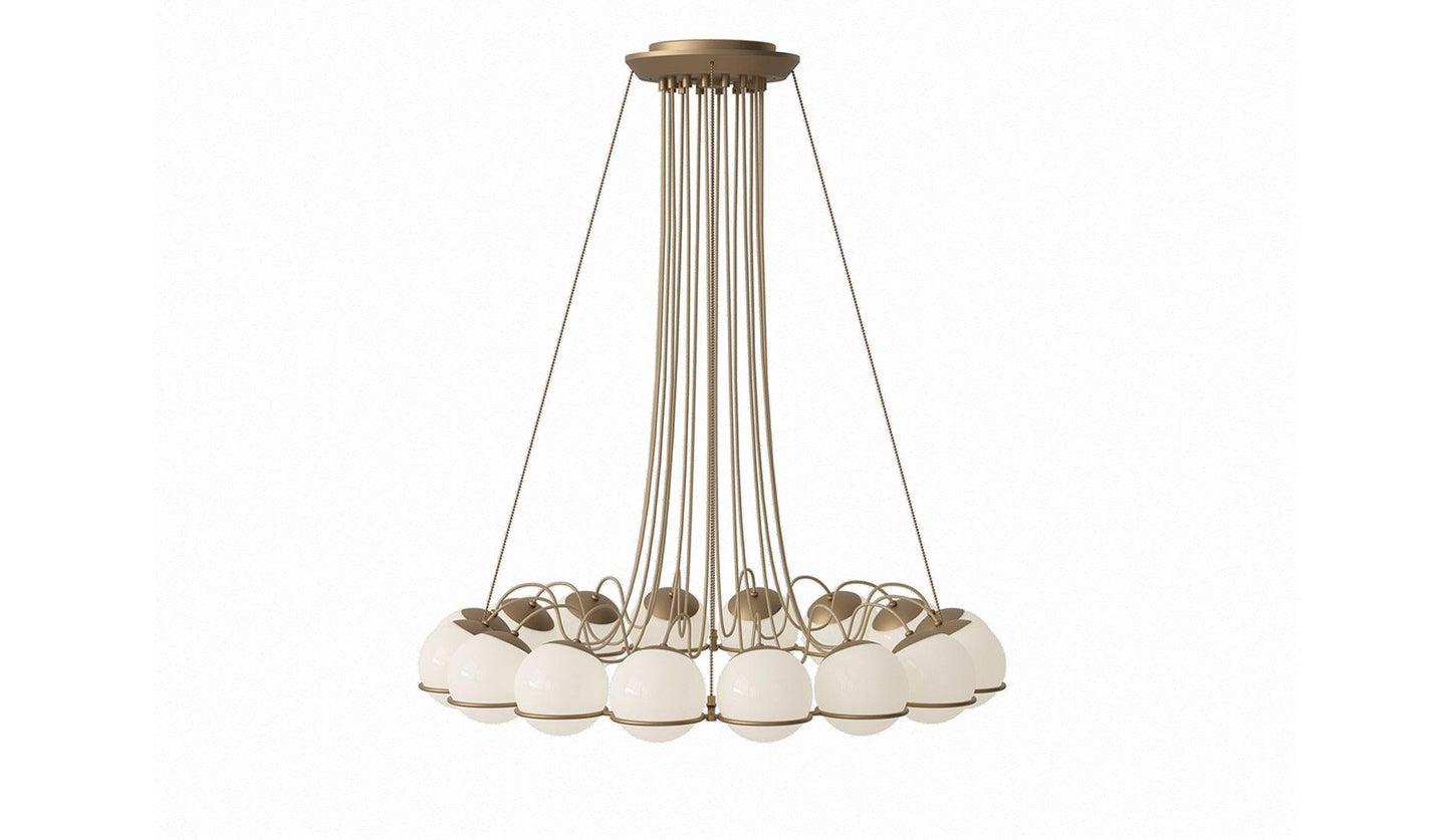 Astep - Astep Le Sfere Model 2109/16/14 Hängeleuchte | Champagner - Hängeleuchten - Sarto Group