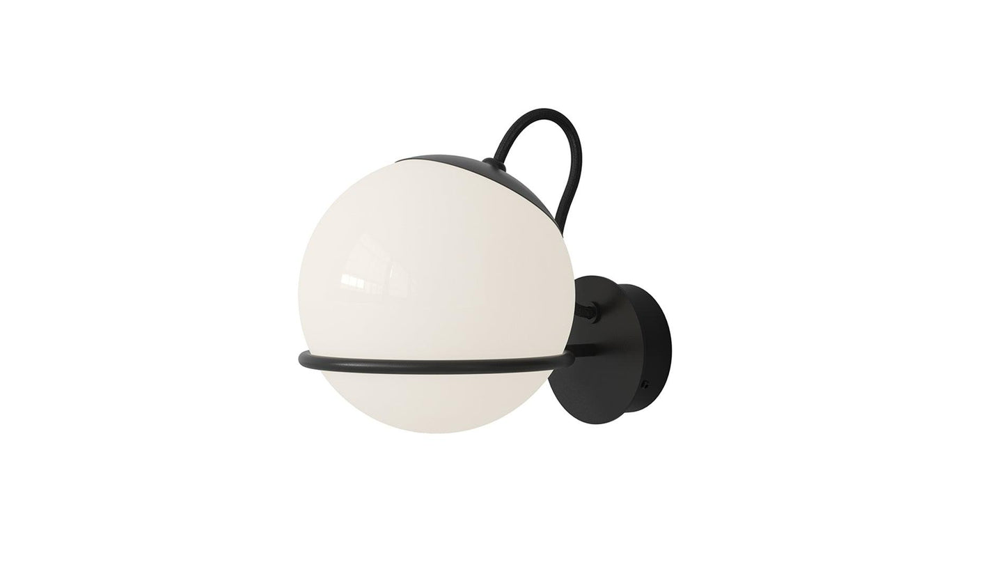 Astep - Astep Le Sfere Model 237/1 Wandleuchte | Schwarz - Wandleuchten - Sarto Group