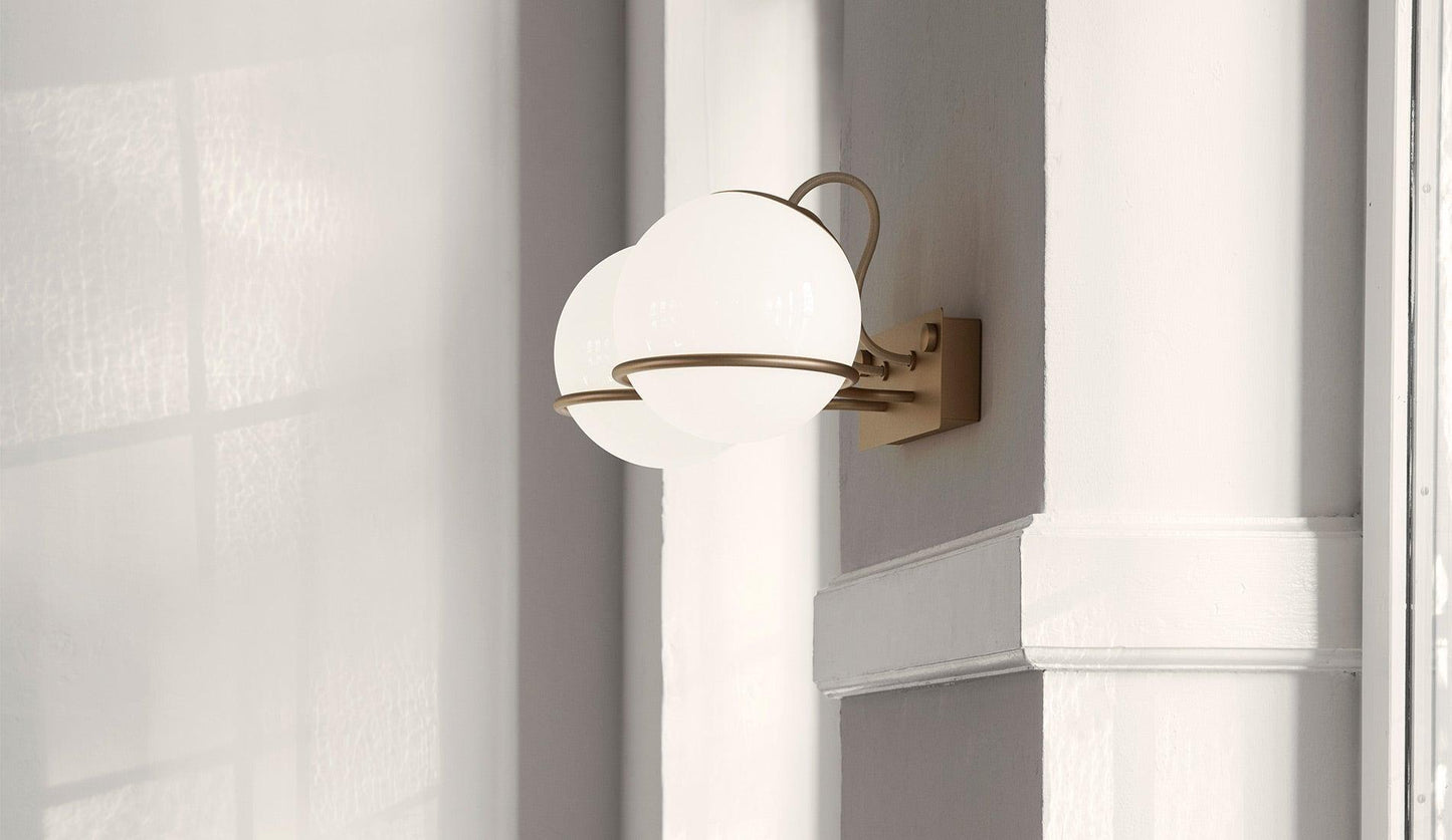 Astep - Astep Le Sfere Model 238/2 Wandleuchte | Champagner - Wandleuchten - Sarto Group