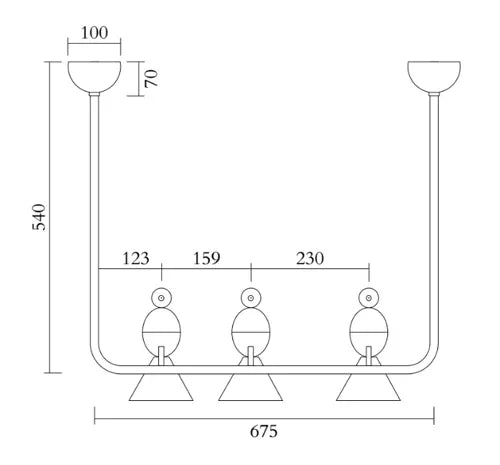 Atelier Areti - Atelier Areti Alouette 3 Birds Deckenleuchte - sarto Group