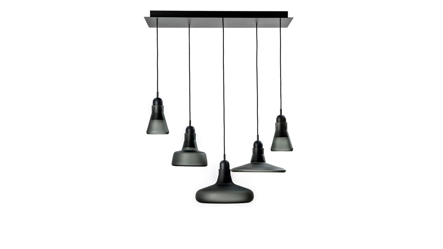 Brokis - Brokis Shadows XL PC1000 Hängeleuchten-Set | Rauchgrau matt - sarto Tailored Interiors Group