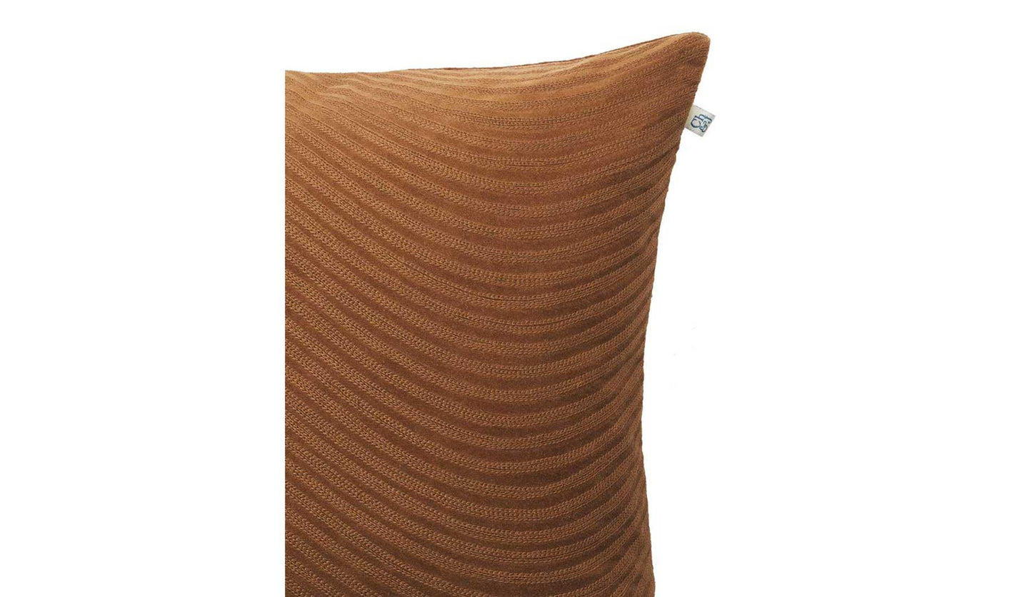 Chhatwal & Jonsson - Chhatwal & Jonsson Kunal Kissen 50 x 50 cm | Cognac - Zierkissen - Sarto Group