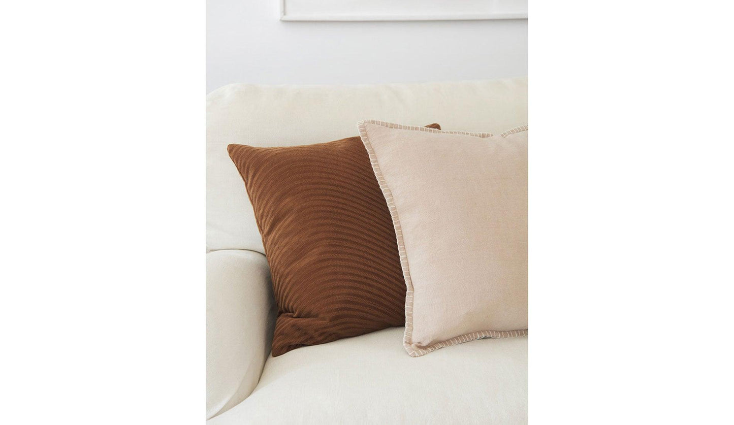 Chhatwal & Jonsson - Chhatwal & Jonsson Kunal Kissen 50 x 50 cm | Cognac - Zierkissen - Sarto Group