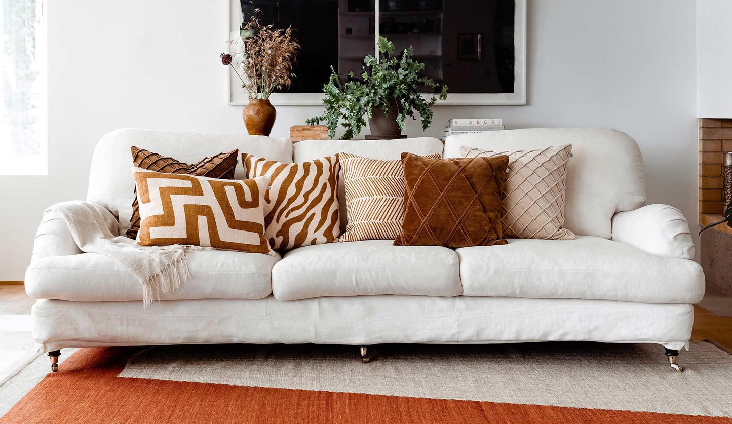 Chhatwal & Jonsson - Chhatwal & Jonsson Zebra Kissen 50 x 50 cm | Taupe - Zierkissen - Sarto Group
