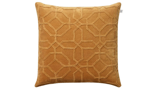 Chhatwal & Jonsson - Chhatwal & Jonsson Nandi Samtkissen 50 x 50 cm | Masala Yellow - Zierkissen - Sarto Group