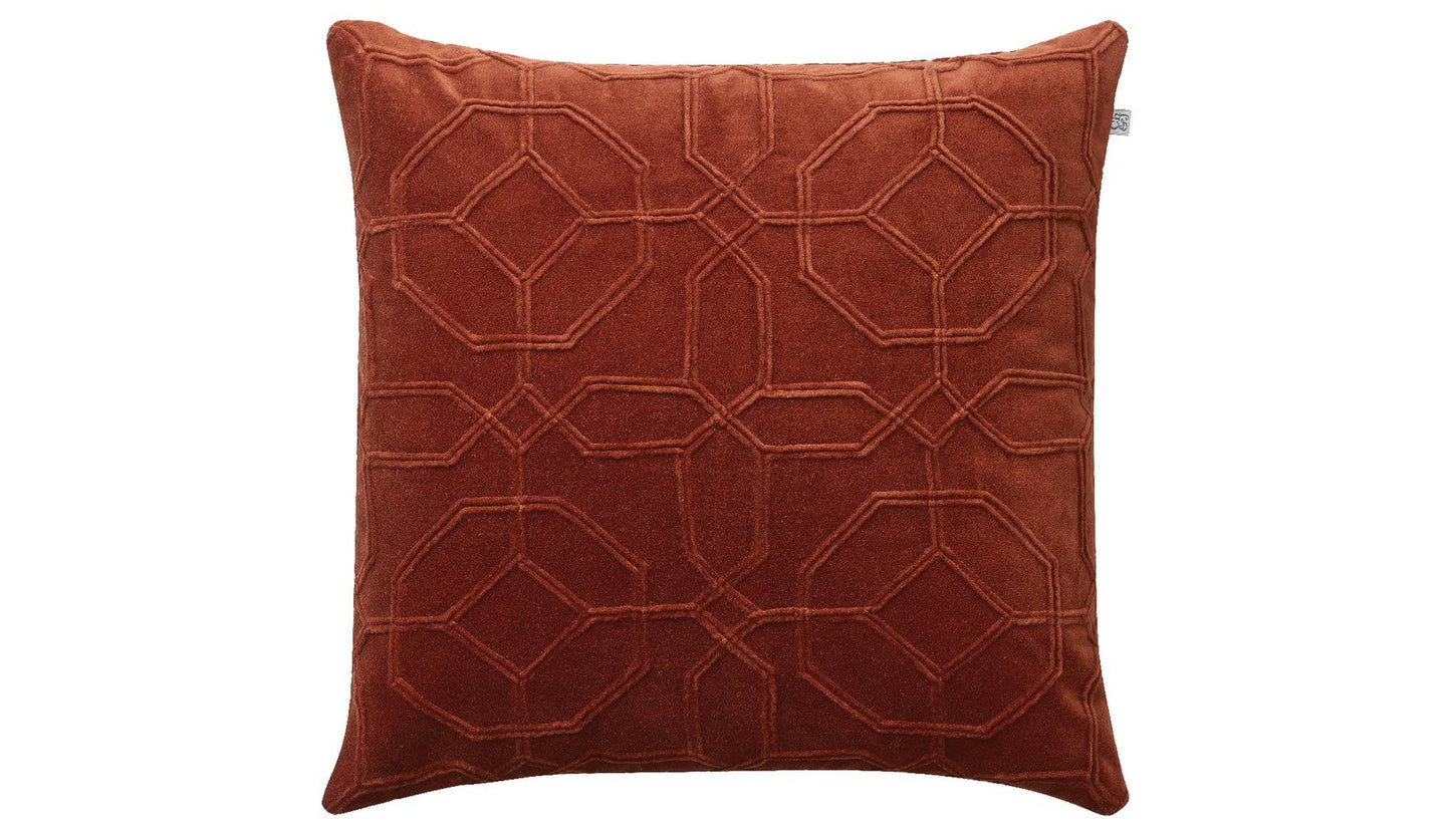Chhatwal & Jonsson - Chhatwal & Jonsson Nandi Samtkissen 50 x 50 cm | Rust - Zierkissen - Sarto Group