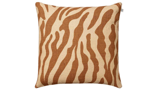 Chhatwal & Jonsson - Chhatwal & Jonsson Zebra Kissen 50 x 50 cm | Taupe - Zierkissen - Sarto Group