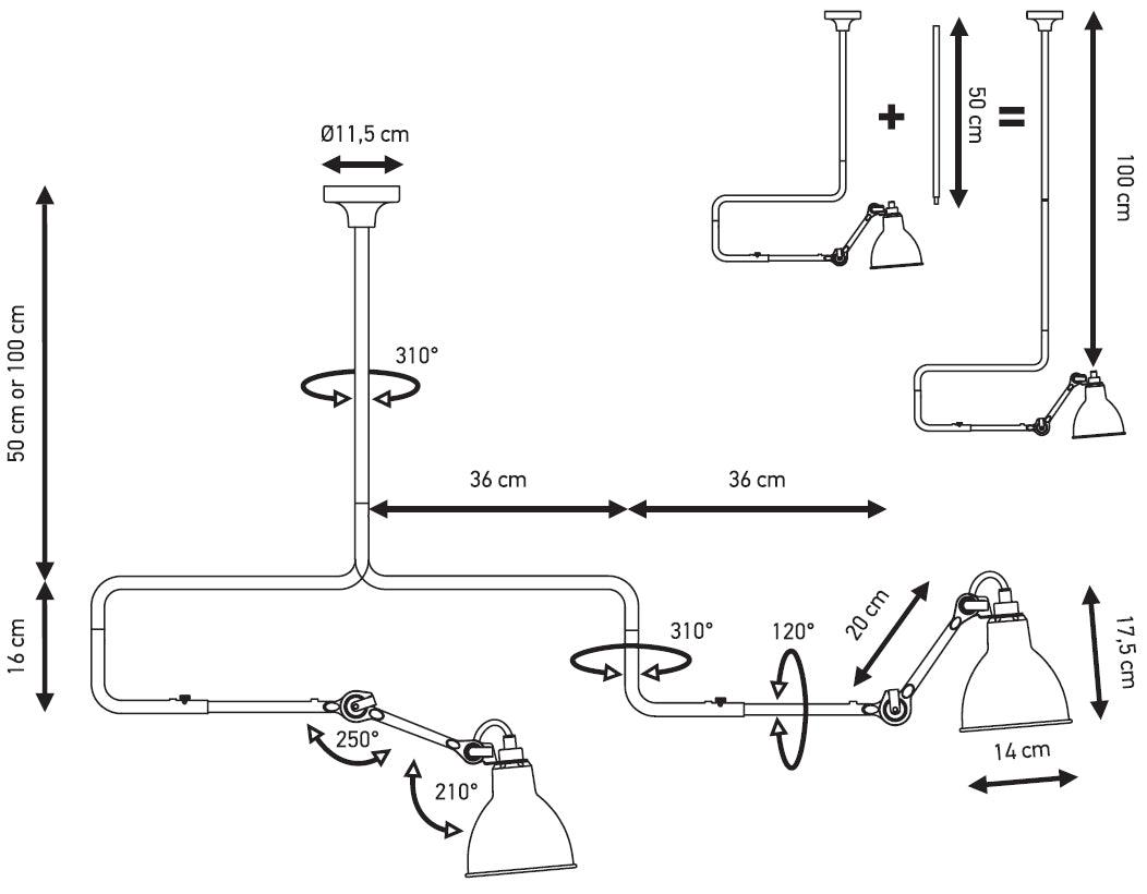DCW éditions Paris - DCW Lampe Gras N°312 Deckenleuchte - Deckenleuchten - Sarto Group