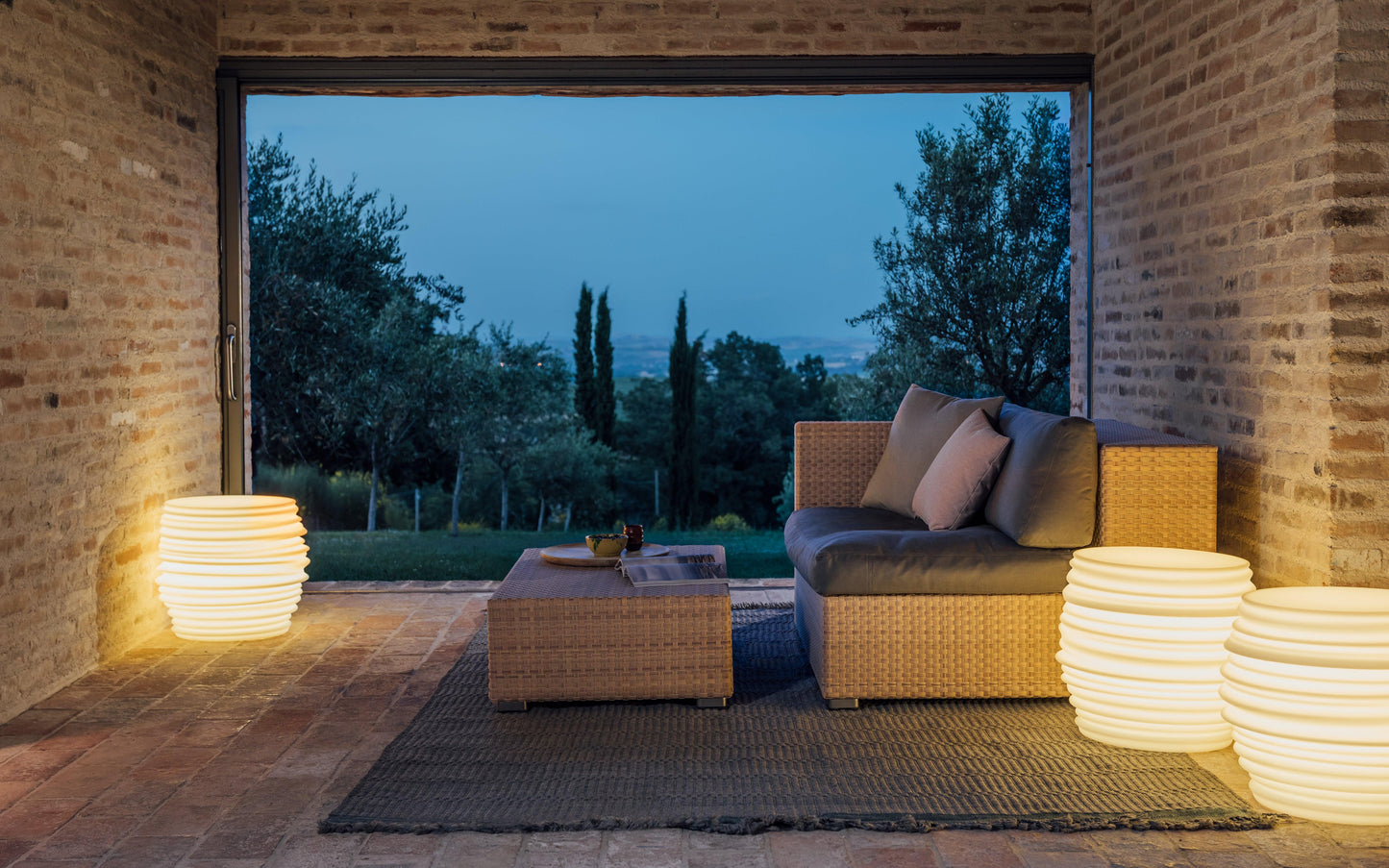 Dedon - Babylon Outdoor Hocker/Leuchte - Gartenhocker - Sarto Group