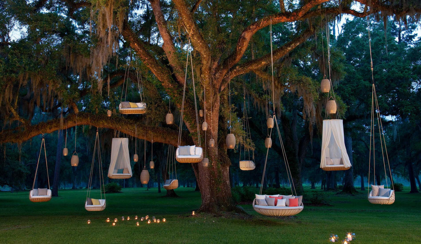 Dedon - SwingMe Sessel mit Sitz- und Rückenkissen - Gartensessel - Sarto Group