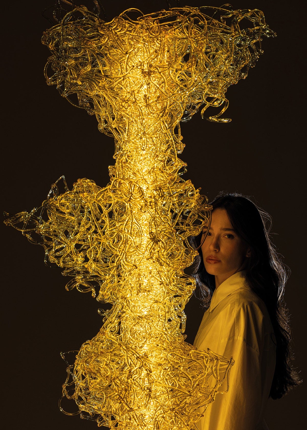 Edra Dilly Stehleuchte Gold