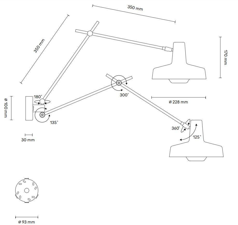 GRUPA - GRUPA Arigato AR-W2 Wandleuchte - Wandleuchten - Sarto Group
