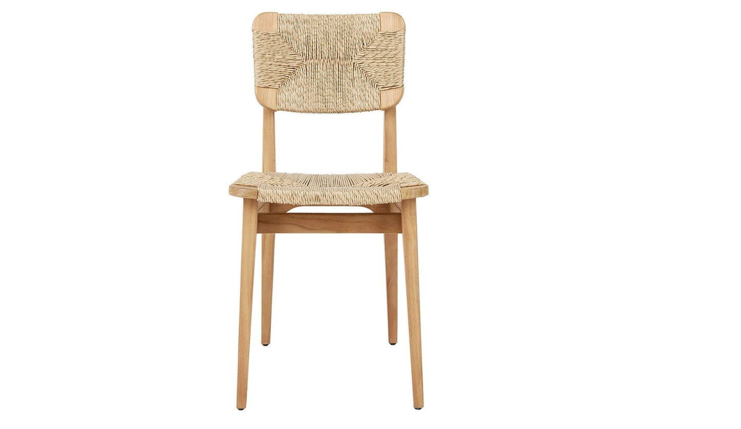 GUBI - GUBI C-Chair Outdoor Stuhl | Natur Teak - Gartenstühle - Sarto Group