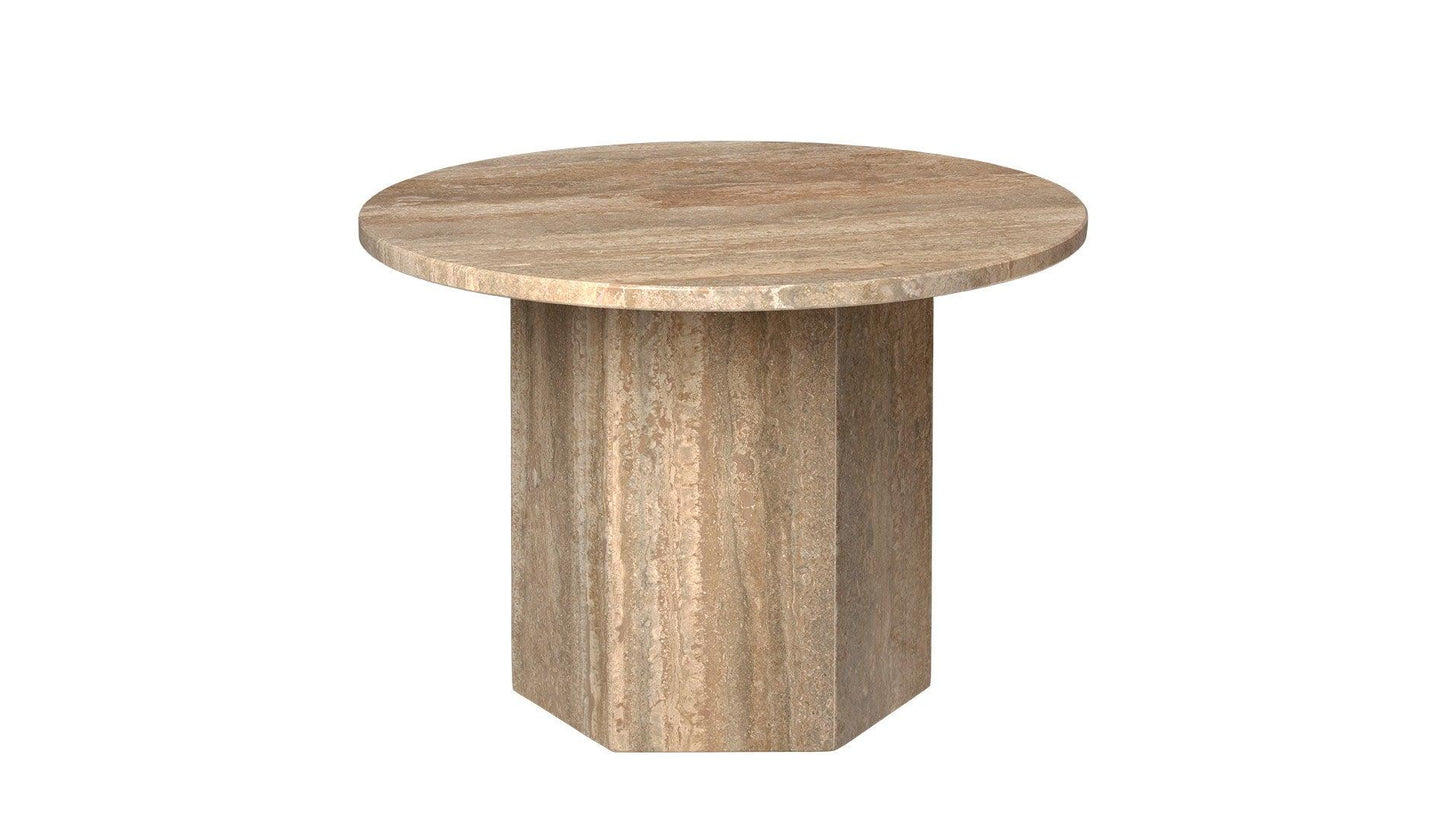GUBI - GUBI Epic Couchtisch | Warm Taupe | Travertin - Couchtische - Sarto Group