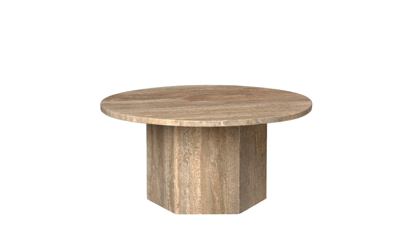 GUBI - GUBI Epic Couchtisch | Warm Taupe | Travertin - Couchtische - Sarto Group