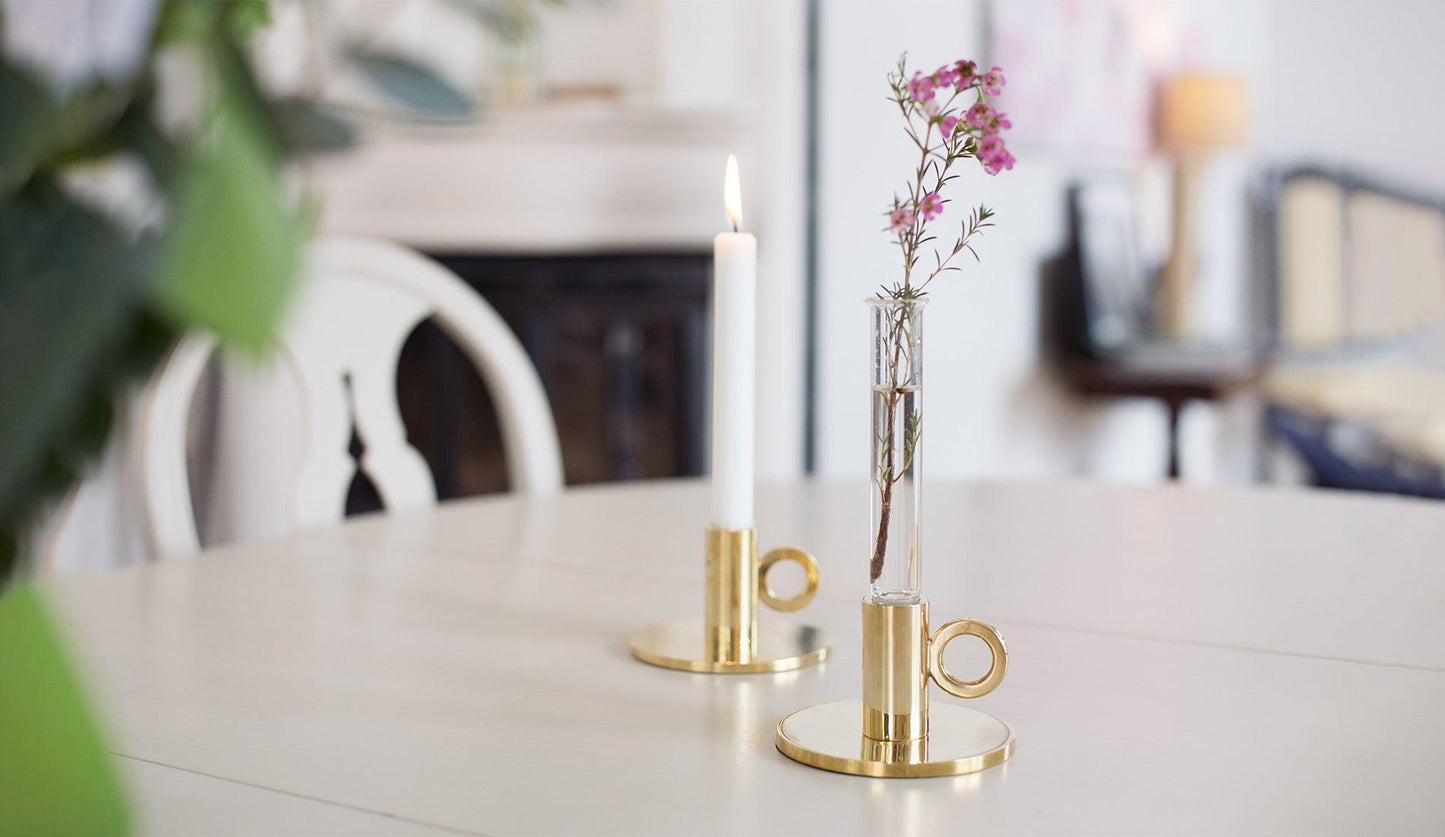 Klong - Klong Vesper Kerzenhalter | Messing - Kerzenhalter - Sarto Group