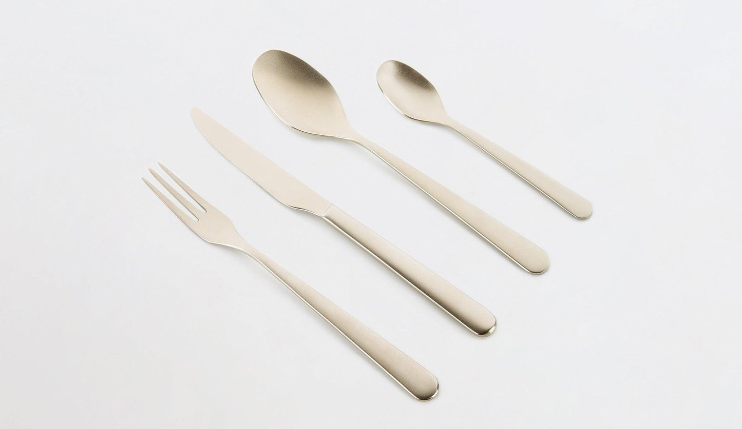 knIndustrie - knIndustrie FooD Champagne Besteck | 4 teilig - Bestecke - Sarto Group