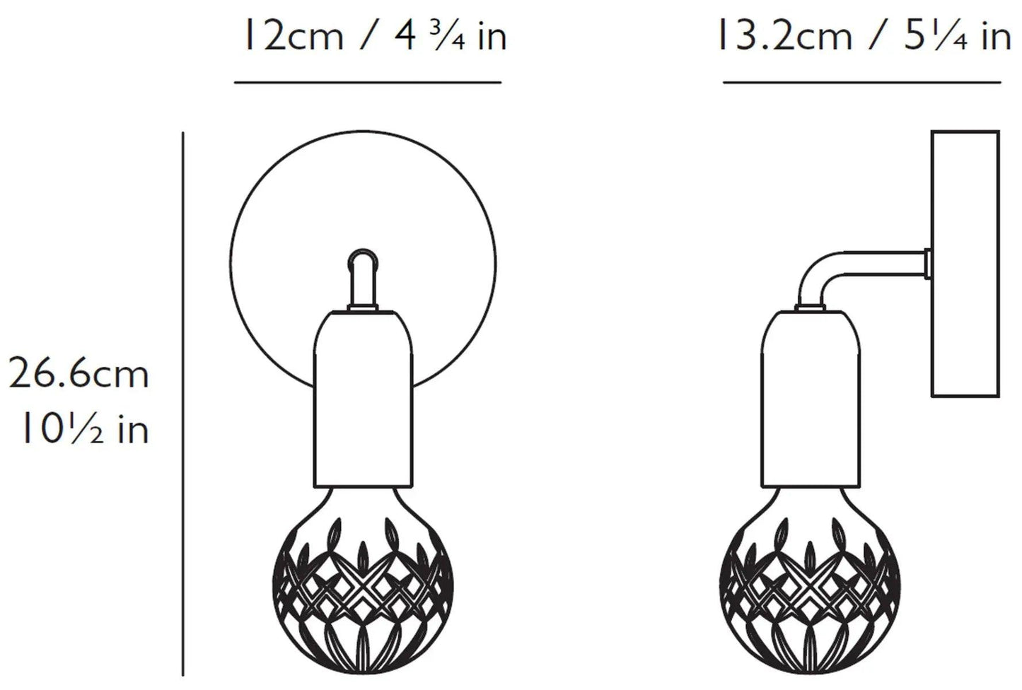 Lee Broom - Lee Broom Crystal Bulb Wandleuchte - Wandleuchten - Sarto Group
