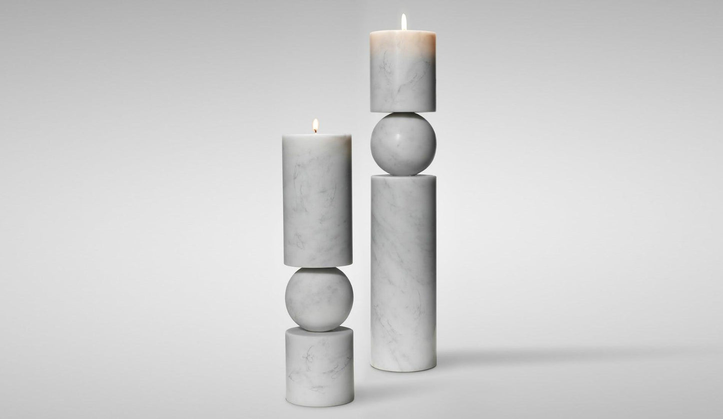 Lee Broom - Lee Broom Fulcrum Marmor Kerzenhalter - Kerzenhalter - Sarto Group