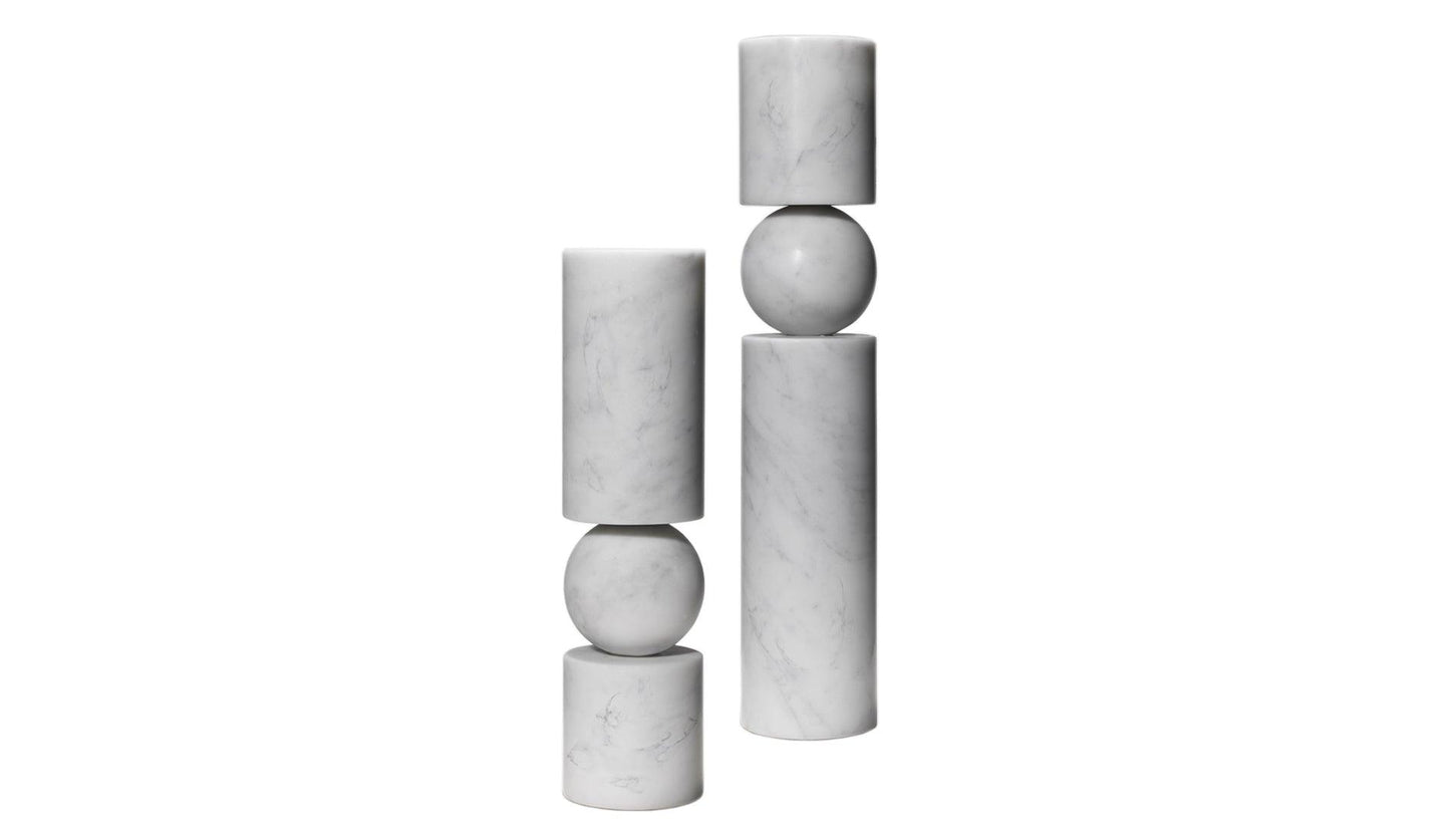 Lee Broom - Lee Broom Fulcrum Marmor Kerzenhalter - Kerzenhalter - Sarto Group