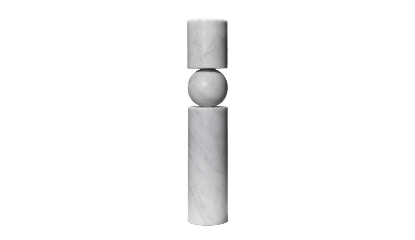 Lee Broom - Lee Broom Fulcrum Marmor Kerzenhalter - Kerzenhalter - Sarto Group