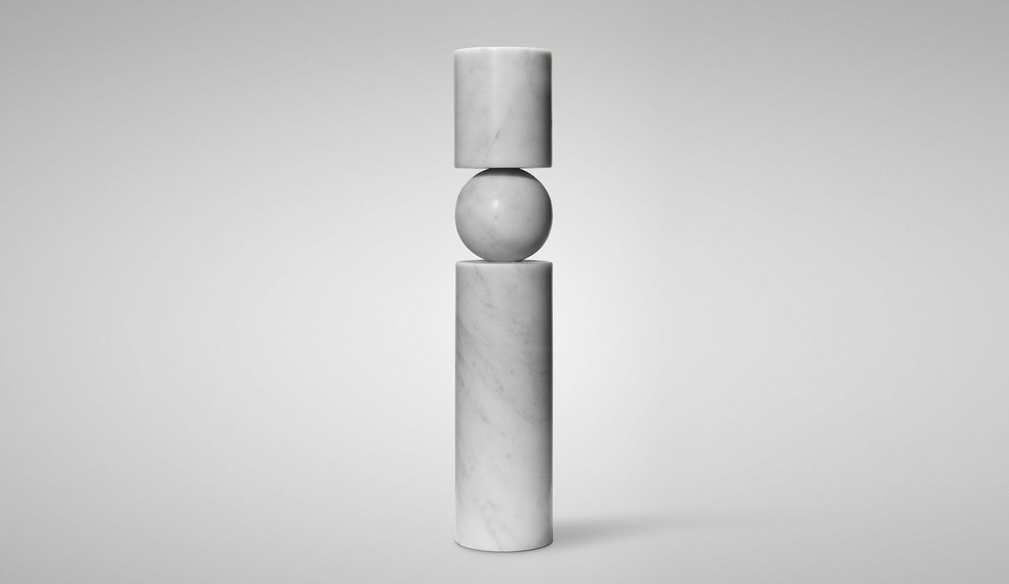 Lee Broom - Lee Broom Fulcrum Marmor Kerzenhalter - Kerzenhalter - Sarto Group