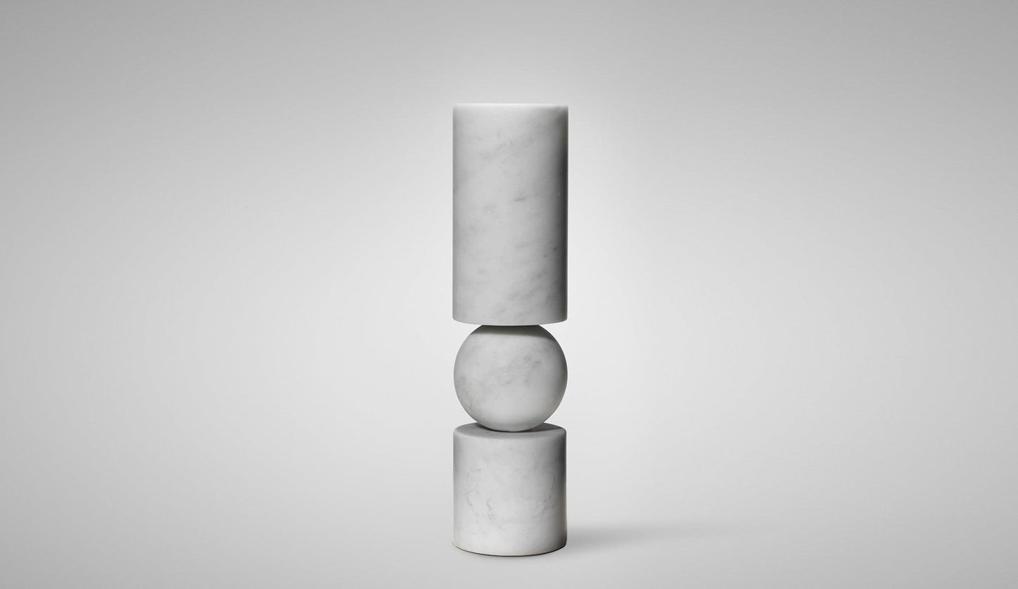 Lee Broom - Lee Broom Fulcrum Marmor Kerzenhalter - Kerzenhalter - Sarto Group