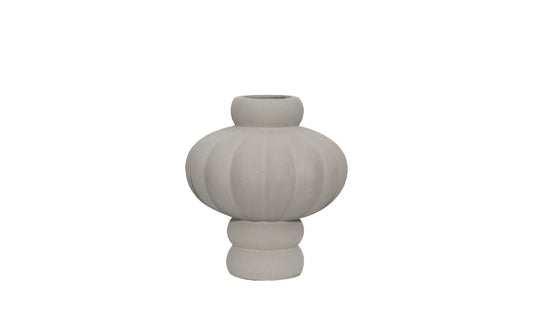 Louise Roe - Louise Roe Balloon 02 Vase Keramik | sandgrau - Vasen - Sarto Group