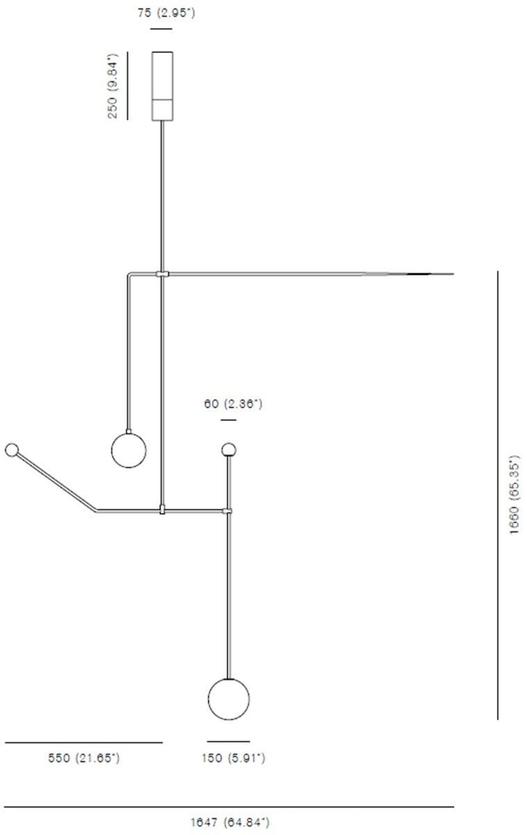 Michael Anastassiades - Michael Anastassiades Mobile Chandelier 6 Hängeleuchte - Hängeleuchten - Sarto Group