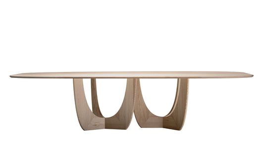 More - MORE Cala Tisch Barrel Shape | Esche Weiss - Esstische - Sarto Group